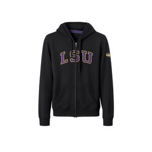 LSU TIGERS CASUAL Y2K EMBROIDERED GAMEDAY COLLEGE FAN GEAR HOODIE